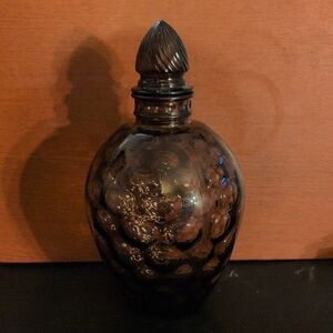 Vintage Amethyst Bubble Glass Decanter